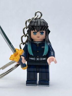Demon Slayer Muichiro Tokito Custom Minifigure Keychain